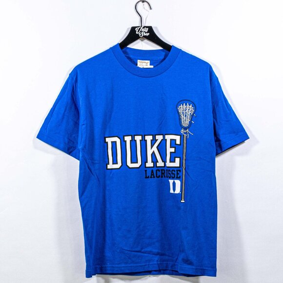 Duke University Lacrosse T-Shirt Medium Y2K College Sports NCAA - Picture 1 of 8